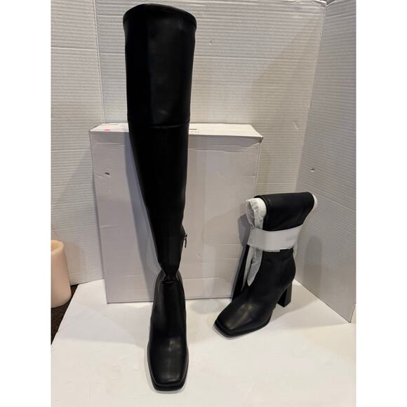 Marc Fisher Womens Denki 2 Tall Faux Leather Knee-High Boots new 5.5m - Picture 9 of 12